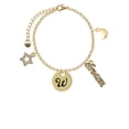 thumbnail image 2 of Delight Jewelry Goldtone Large Disc Letter - W - 3/4'' Goldtone Dream Big Charm Bracelet, 7.5+2" Extender, 2 of 4