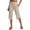 Beige, variant on Women's Capri Pants with Pockets Straight Leg Yoga Capri Leggings 17" Mid-calf Capris Workout Black XL