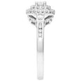 thumbnail image 4 of 1/2 Carat TW Lab-Grown Diamond Double Halo Women's "Celestial" Engagement Ring in Sterling Silver, 4 of 5