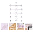 thumbnail image 4 of Adjustable Pants Rack 5Pcs Plastic Adjustable Pants Clip Creative Pant Drying Rack Home Clothes Hanger, 4 of 6