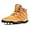 Brown, variant on Jakcuz Men Snow Boots Warm Ankle Boots Fur Lined Water Resistant Winter Shoes with Non-slip Outsole