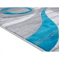 thumbnail image 3 of MDA Home Orelsi Gray/Blue Contemporary Polypropylene Area Rug - 8'1" x 10'5", 3 of 5