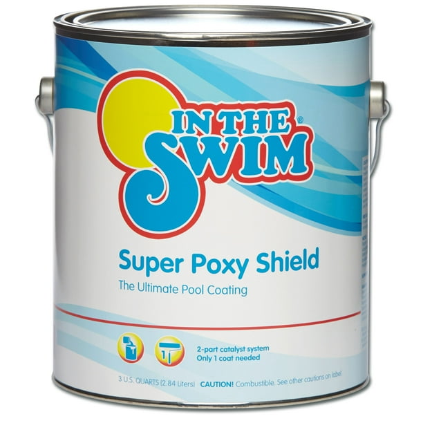 In The Swim Super Poxy Shield Epoxy-Base Swimming Pool Paint - Black 1 Gallon - Walmart.com