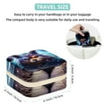 thumbnail image 5 of Starry Animals Square Portable Jewelry Box Organizer for Rings, Earrings, Necklaces, Bracelets - Travel Must-Have for Girls and Women, 5 of 6