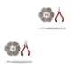thumbnail image 2 of Kearding Juego de anillos de salto abiertos, juego de alicates para conectores de 4-10mm, accesorios artesanales Type3 NO3, 2 of 6
