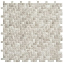 SAMPLE-Comfort 0.37" x 0.87" Glass Herringbone / Chevron Mosaic Wall Tile