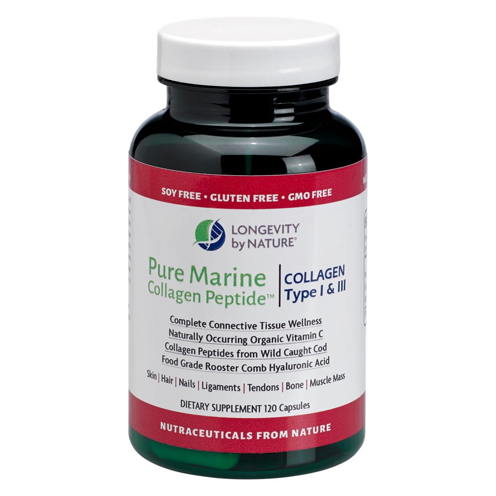 Longevity by Nature Pure Marine Collagen Peptide Soy and Gluten Free
