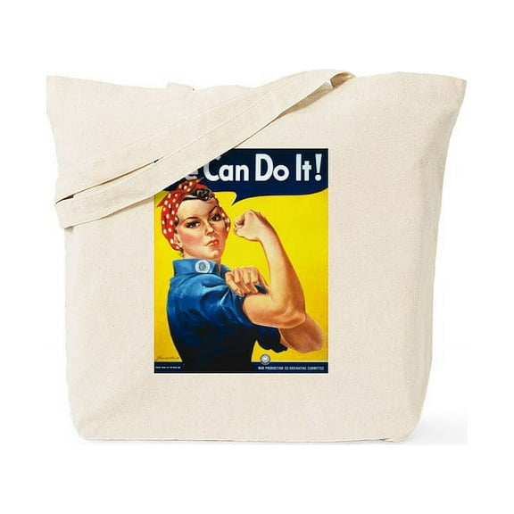 CafePress - Rosie The Riveter We Can Do It! Tote Bag - Unisex Canvas Tote Bag, Beige, 1-Piece