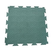 Terra-Flex Interlocking Rubber Flooring - 1/4x24x24 inch - Premium Rubber Tiles - Gray