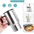 thumbnail image 2 of Car Heating Cup, Stainless Steel Travel Heating Cup, Electric Heated Coffee Mug For Heating Water, Coffee, Milk And Tea With Charger, 450ml, 12v, 2 of 5