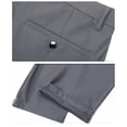 thumbnail image 5 of Muscularfit Gym Pants Men Gray Business Office Streetwear Straight-Leg Slim Flat Front Ankle Y2k Pants Men,30, 5 of 5