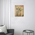 thumbnail image 3 of Canvas Kitchenware Art Floral Fork, Knife, Spoon Wall Decor for Cozy Dining Room (12x16inch), 3 of 7