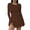 Coffee*, variant on RUTAYY Women's Dress Casual Long Sleeve Bodycon Solid Color Slim Fit Maxi Dress Comfort Trendy Vacation Dresses