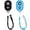Black+Blue, variant on Wireless Camera Remote Shutter for Smartphones (2 Pack), Wireless Phone Camera Remote Control Compatible with iPhone/Android Cell Phone - Wrist Strap Included Black&Blue
