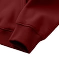 thumbnail image 5 of BVOFAR Mens Hooded Sweatshirt Winter Fleece Full Zip Jackets Quarter Zip Pullover Long Sleeve Outerwear with Multi Pockets Wine XL, 5 of 7