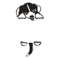 thumbnail image 3 of Etiqueta engomada del interruptor de lámpara del perro de 5pcs calcomanía del vinilo arte de engomada Pug perfecl Pegatinas de interruptor de pared, 3 of 8