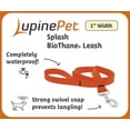 thumbnail image 2 of Correa para perro LupinePet, 1 pulgada de ancho, 1,8 m de largo, impermeable, naranja neón, 2 of 5