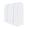 thumbnail image 1 of Garment Rack Cover Transparent PEVA Rail Rack Cover Clear Zip Clothing Dustproof Waterproof Bag Apparel Storage Display, 1 of 6