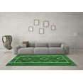 thumbnail image 3 of Ahgly Company Indoor Square Oriental Emerald Green Traditional Area Rugs, 7' Square, 3 of 4