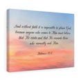 thumbnail image 4 of Scripture Walls  Faith Pleases God Hebrews 11:6 Bible Verse Canvas Christian Wall Art Ready to Hang Unframed, 4 of 7