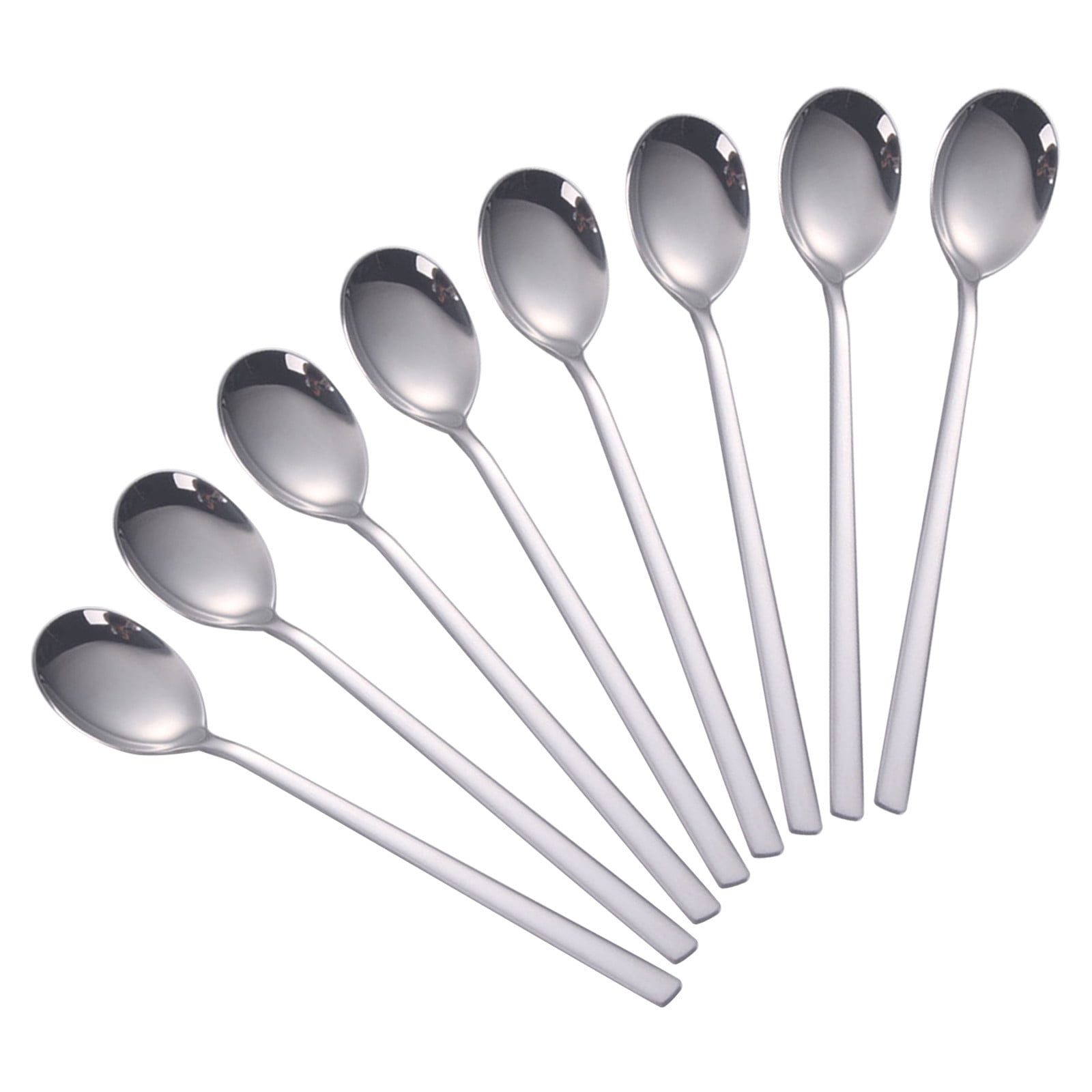 6PCS Heavy Duty Stainless Steel Table Spoons Set Kitchen Cutlery Utensils 8 Inch