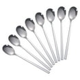 thumbnail image 2 of Korean Spoon,Stainless Steel Table Spoons,8 inch Long Handle Dinner Rice Soup Spoon Set for Home Kitchen Restaurant - 8 PCS - Multicolor, 2 of 2