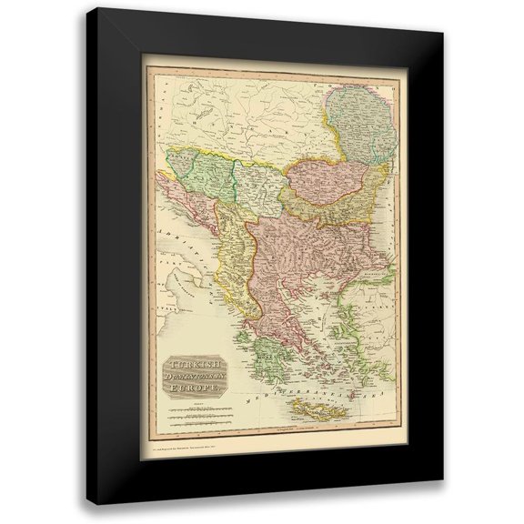 Thomson 11x14 Black Modern Framed Museum Art Print Titled - Europe Turkey - Thomson 1815