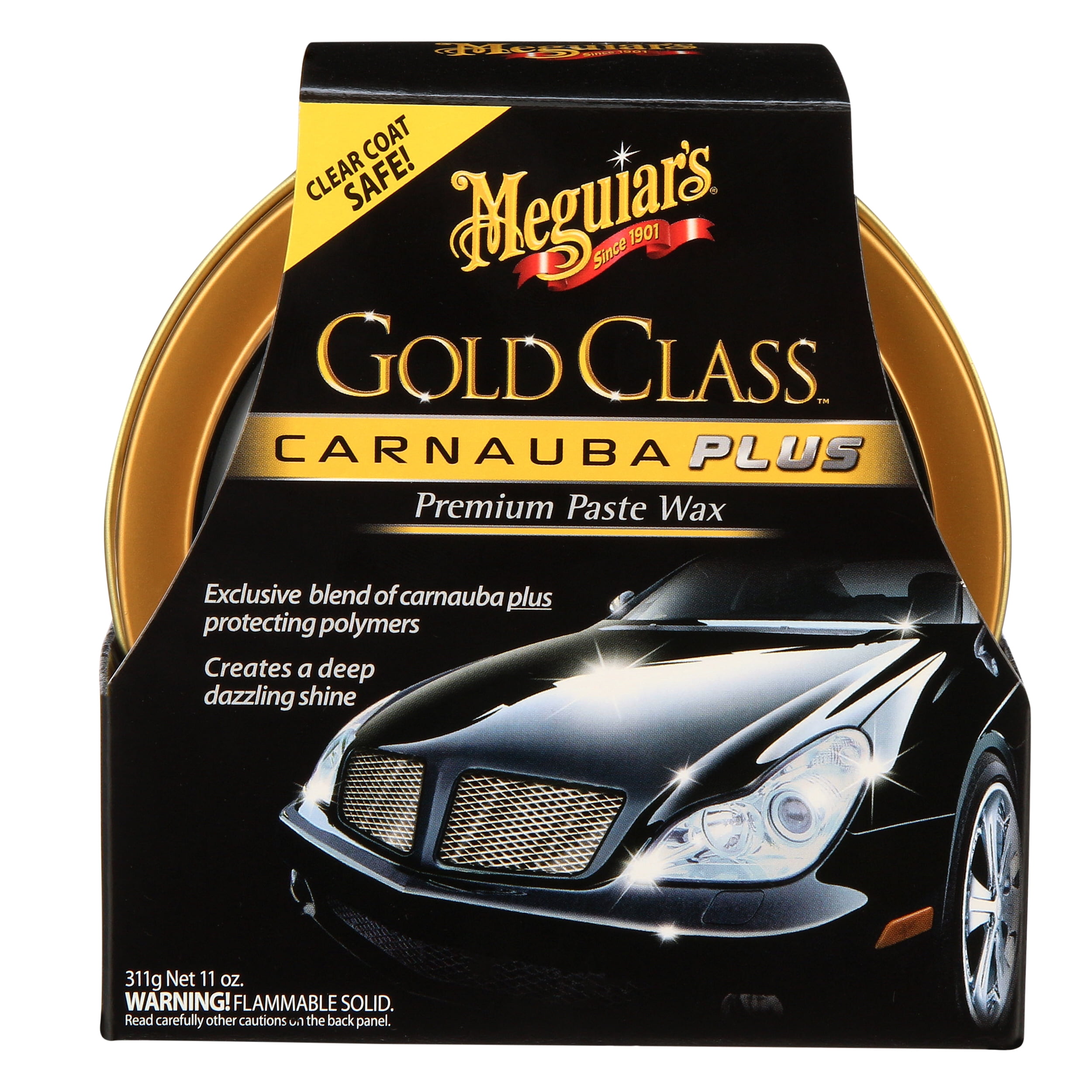 Golden Shine Carnauba Paste Wax Car Wax 7 oz., Best Long Lasting Carnauba Paste  Wax For Cars - California Car Cover Company