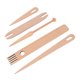 thumbnail image 5 of Herramientas Para Tejer, Juego De Palos De Telar Manual De Madera, Resistentes A Los Arañazos, 5 Piezas Para Principiantes Para Bricolaje, 5 of 7