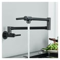 thumbnail image 4 of Chrome Nickel Black Brass Pot Filler Tap Wall Mounted Kitchen Faucet Single Cold Single Hole Tap Rotate Folding Spout ,Easy to Install, 4 of 7