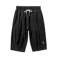 thumbnail image 5 of Fgnfyis Mens Sports Shorts Striped Jogging Bottoms Summer Training Trousers with Pockets Elastic Waistband Breathable Shorts Men's Shorts Black XXL, 5 of 7