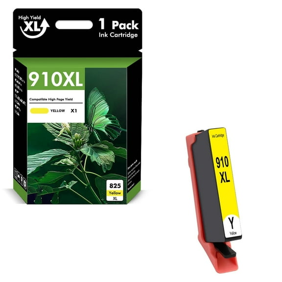 910XL Ink Cartridges Compatible for HP 910 910XL Combo Pack for OfficeJet Pro 8020 8025 8028 8035 8010 8022 8015 8018 Printer Compatible for HP 910 Ink Cartridge ( 1 x Yellow )
