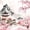Japanese 07, variant on Manfei Ink Geisha Twin Comforter Sets for Girls Women, Red Blossom Bedding Set, Black Red White, Gray Reversible 2pcs, 1 Comforter and 1 Pillowcase