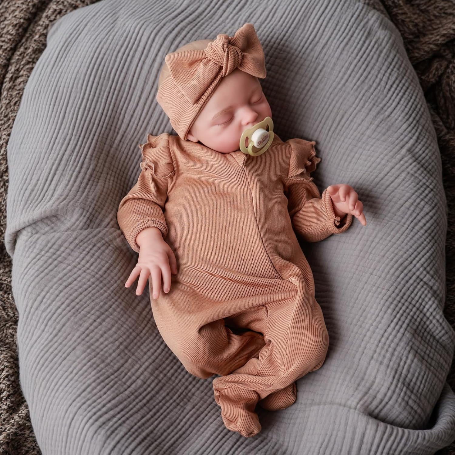RSG Reborn Baby Dolls, 20 inch Soft Cloth Body Dolls Newborn Baby Doll Real Life Baby Sleeping Dolls with Gift Box for Kids Age 3+