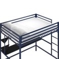 thumbnail image 2 of Novogratz Maxwell Metal Full Loft Bed with Desk & Shelves, 2 of 9