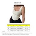 thumbnail image 4 of Camiseta sin mangas ajustada y ajustada, camiseta sin mangas ajustada con cuello en U elástica de Color liso para mujer, verano, 4 of 8