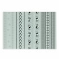 thumbnail image 1 of Folk Cutting Board, Vertical Stripes with Geometric Floral Old Fashioned Motifs Eastern Inspired Design, Decorative Tempered Glass Cutting and Serving Board, Small Size, White Black, by Ambesonne, 1 of 1