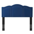 thumbnail image 6 of Headboard, Full Queen Size, Velvet, Blue Navy, Modern Contemporary Urban Design, Bedroom Master Guest Suite, 6 of 10