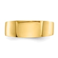 thumbnail image 5 of 14K Yellow Gold Ring Band Themed 8mm Flat-top Tapered Cigar , Size 6, 5 of 5