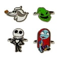 thumbnail image 5 of Jack and Sally Gothic Jewelry: 4-Piece Adjustable Rings for Girls (Rings For Kids) Gothic Ring Sets with Jack Skellington with all Fav The Nightmare Before Christmas Characters Cute Rings Ages 4+, 5 of 5