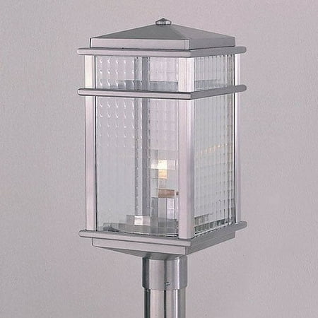 Feiss Monterey Coast Outdoor Post Lantern - 19.25H in. Brushed Aluminum