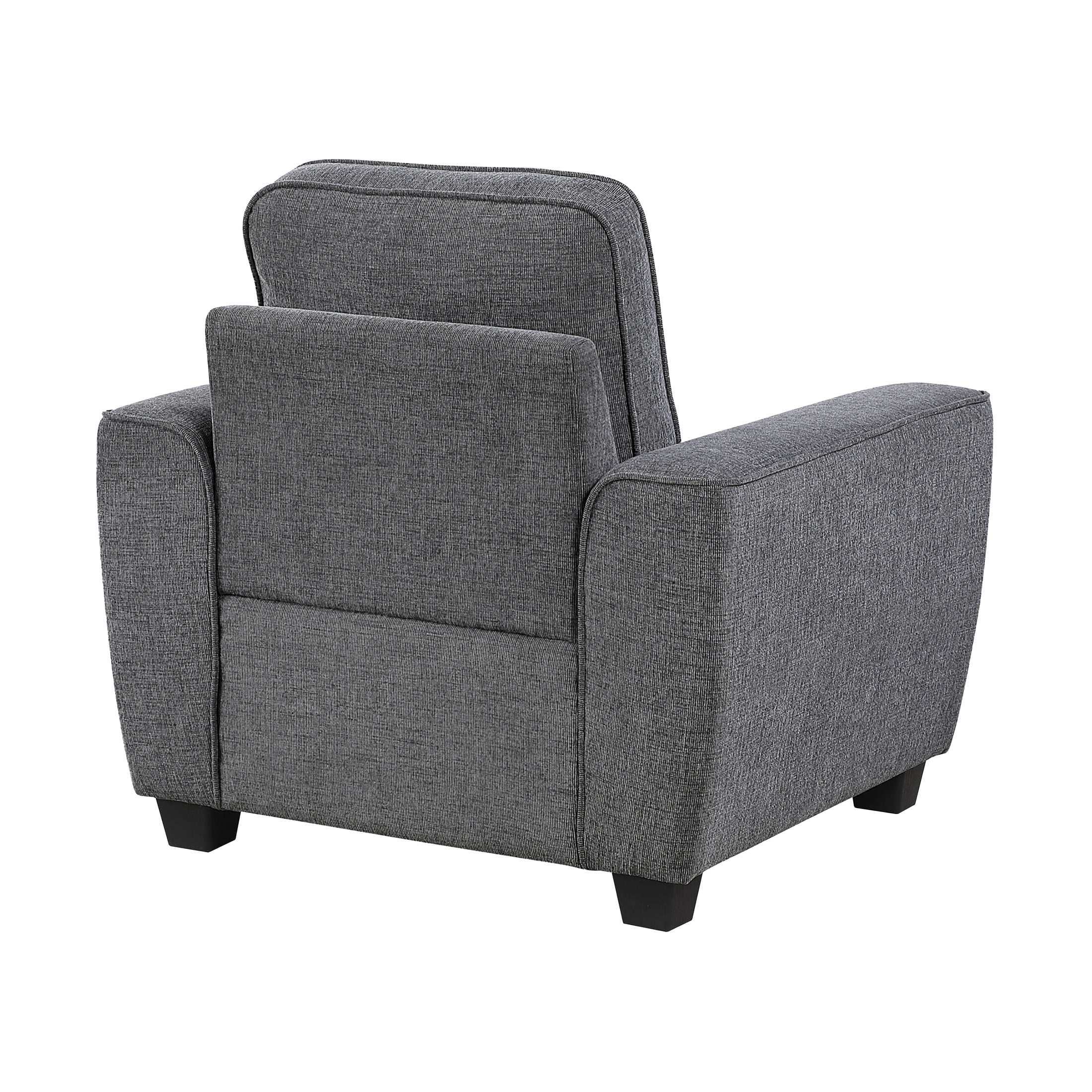 OakvillePark Harpshire Contemporary Chenille Living Room Chair, Dark Gray