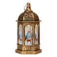 thumbnail image 1 of Castillo linterna luz linterna decoración adornos colga lámpara decorativa paisaje lámpara de para boda cristianos jardín hogar Bronceado Sunnimix Linterna de interior, 1 of 7