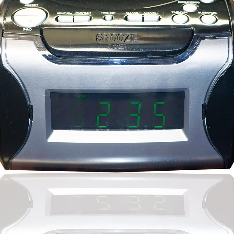 Naxa Electronics NRC-175 Digital Alarm Clock Radio with CD Player