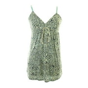 Splendid Blue Empire Waist Drawstring Chemise S