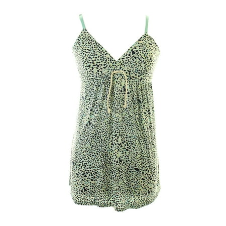 Splendid Blue Empire Waist Drawstring Chemise S