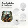 thumbnail image 4 of Balery Forest Meditating Gorilla Pantalones cortos deportivos para mujer con forro y dos bolsillos, elásticos, para entrenamiento, gimnasio, yoga-Large, 4 of 7