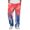 210#Red, variant on Men Gradient Tie Dye Printed Baggy Pants Elastic Drawstring Waist Wide Leg Casual Sweatpants Loose Streetwear Long Trousers With Pockets 2XL