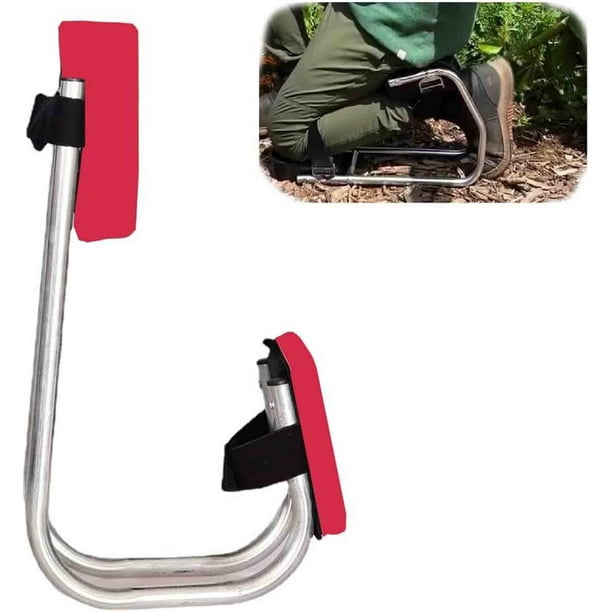 Rodillera para jardinería y construcción | Taburete resistente para arrodillarse con pala para ajo | Diseño ergonómico para agricultores y albañiles | Reduce la tensión en las rodillas y la espalda