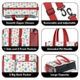thumbnail image 3 of Teacher Tote Bag,Pets Paws Print Colorful Teacher Utility Tote Bag,Large Work Tote Bags for Women with Multiple Pockets,Top Zipper Closure,13.8x10.6x6.7 Inch, 3 of 5